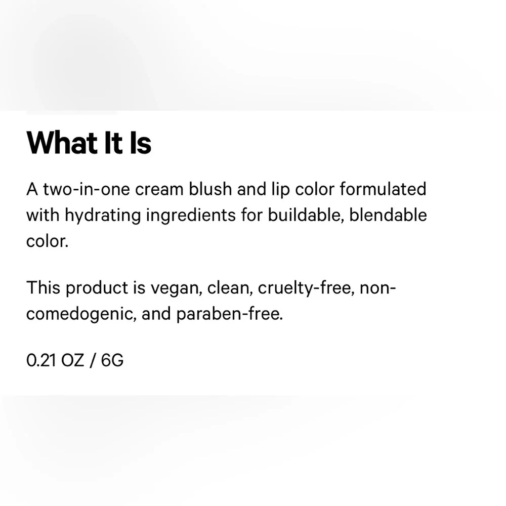 Milk Makeup Lip + Cheek Cream Blush + Lip Color in shade Quickie